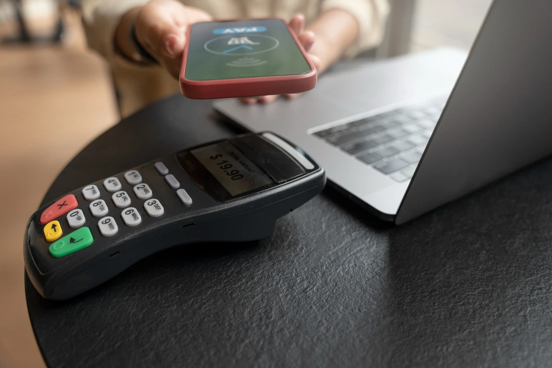 Payment terminal highlights automation of damage charges and late fee collection.