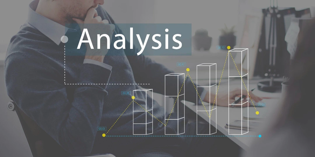 Business analysis process revealing key insights for success, featuring charts and data.