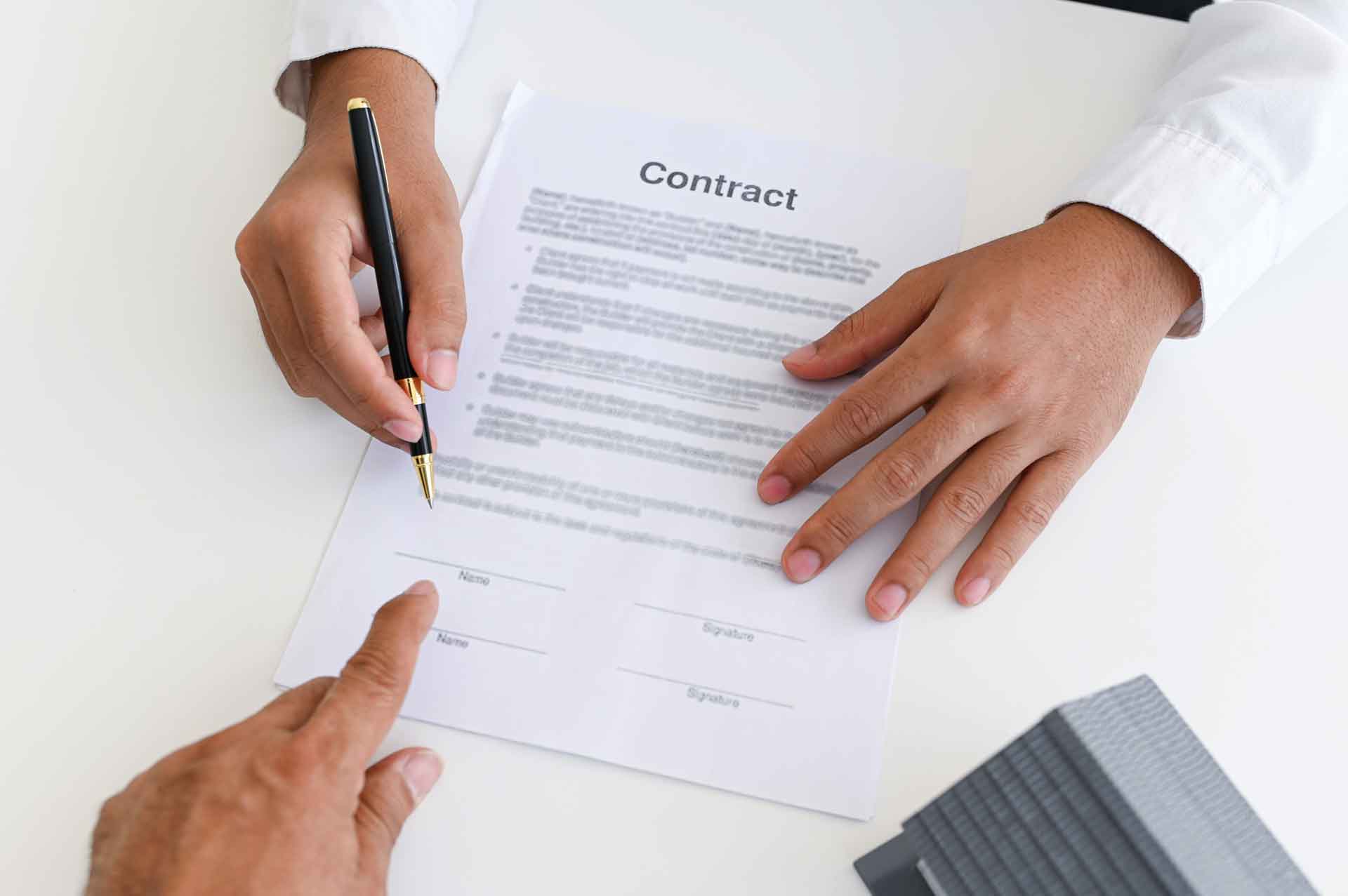 contract for car rental business