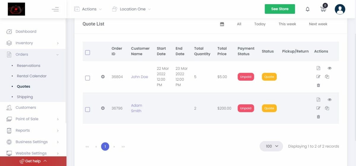 dynamic pricing system of rentmy vs shopify