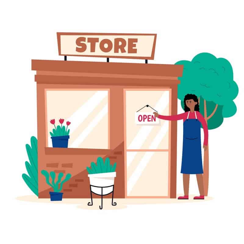 Small business owner managing minimal inventory without rental software