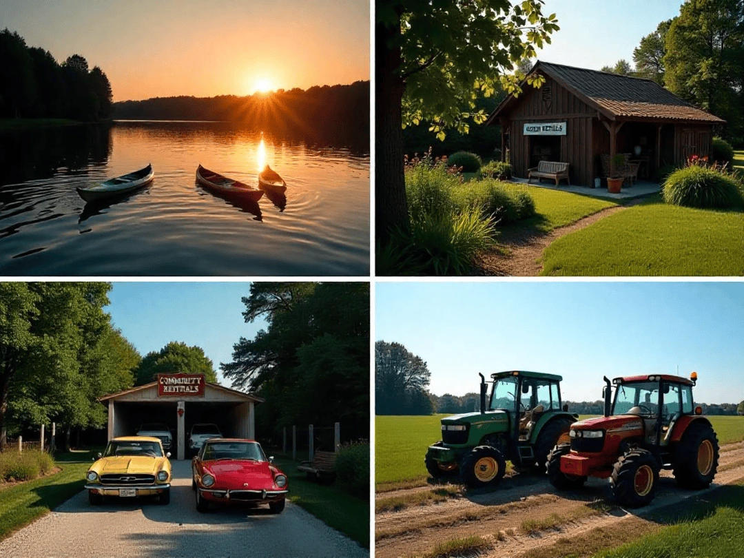 Examples of profitable niches, including canoes, classic cars, vacations, and agricultural equipment.