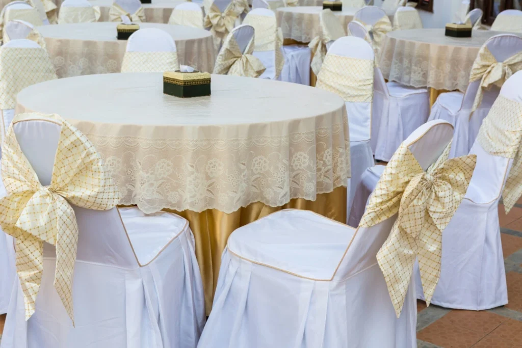 Elegant table and chair setup, ideal for starting a rental business in 2025.
