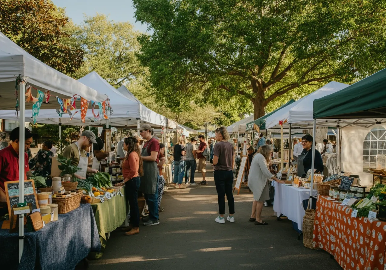 Event with local vendors and services