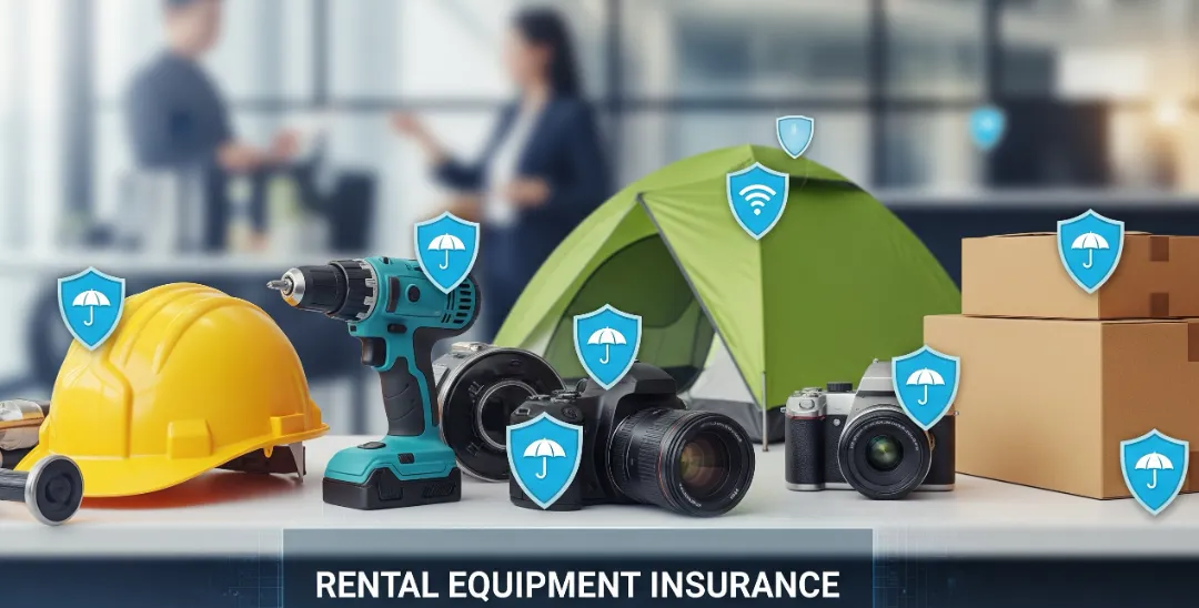 Various rental items covered under insurance for rental business