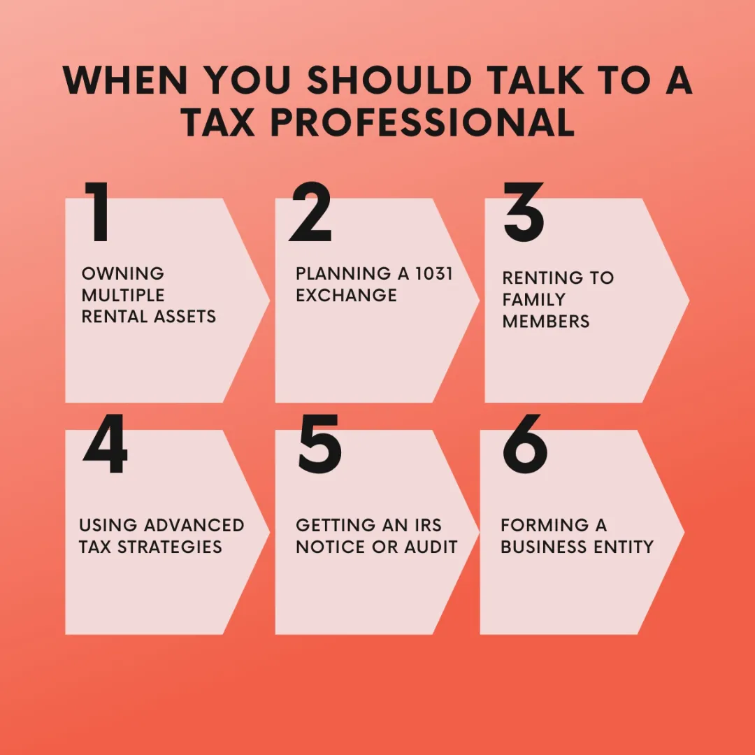 Key situations when rental business owners should consult a tax professional