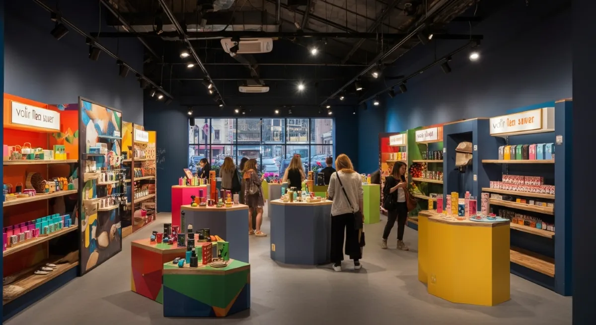 Example of a pop-up shop for venue rental businesses