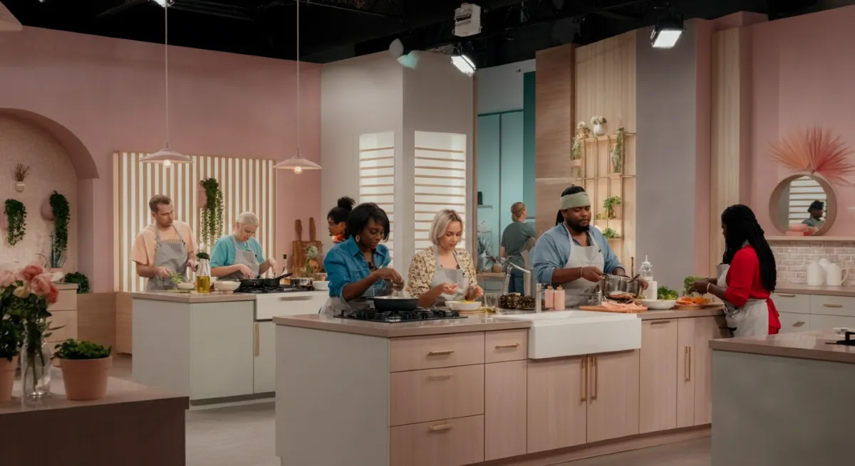 Group class held in a modern venue rental