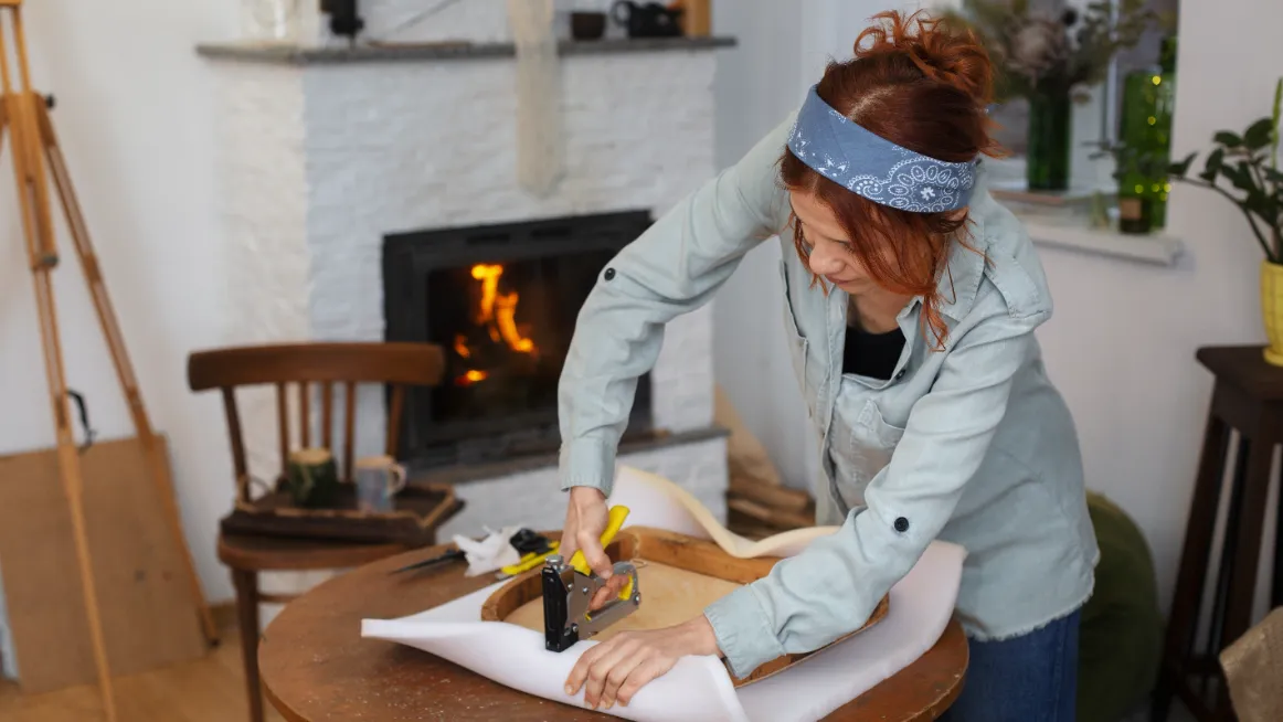 DIY furniture prep for vacation rental setup