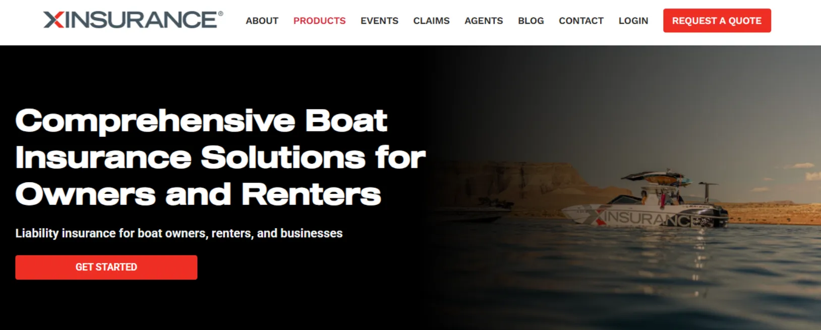 XINSURANCE Insurance homepage screenshot