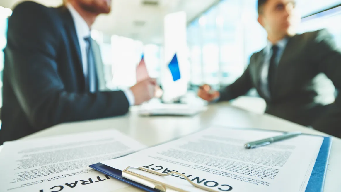 RV rental entrepreneurs reviewing legal and insurance documents