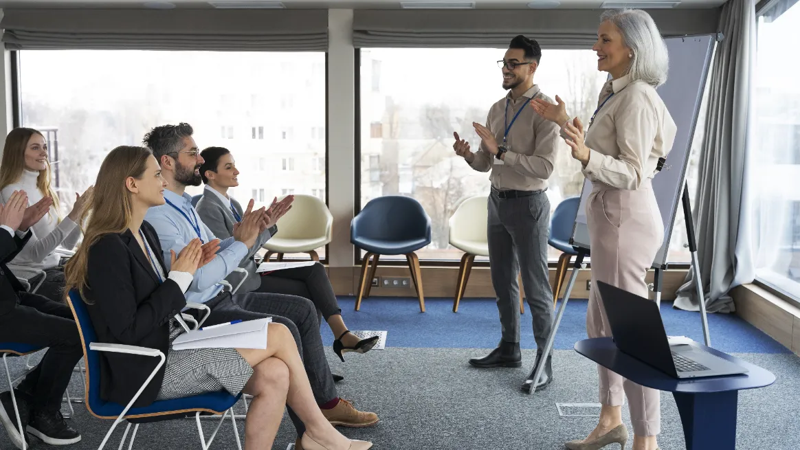 Tent rental entrepreneurs attending launch workshop