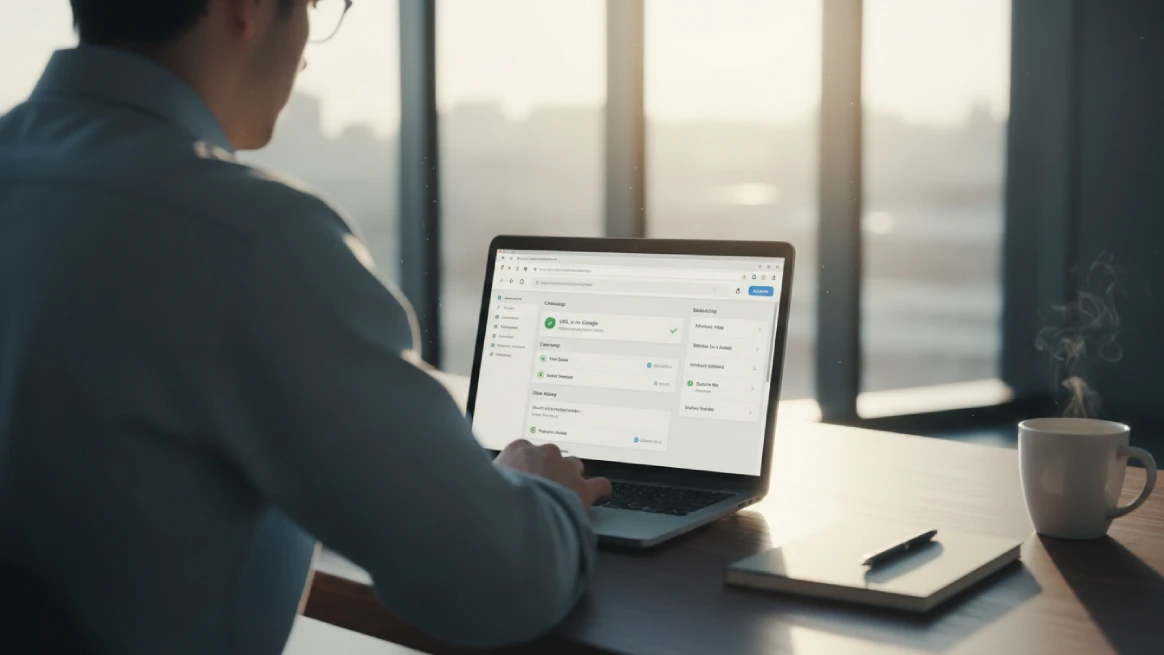 Professional monitoring rental website indexing status in Google Search
