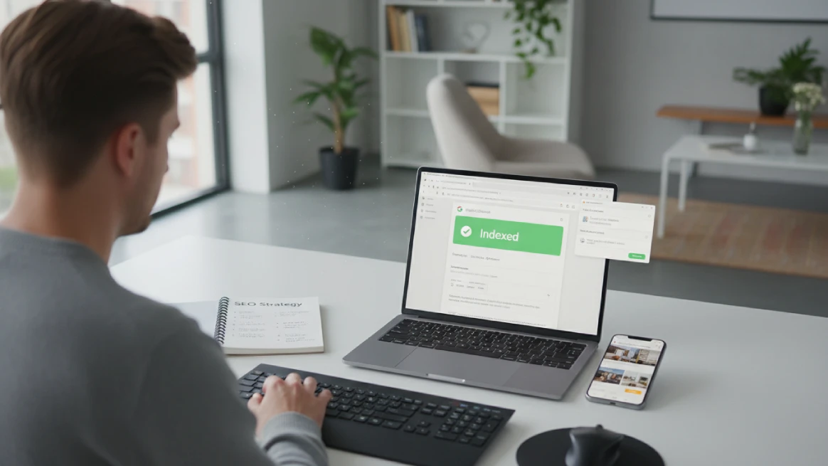 Professional optimizing rental website pages for indexing in Google Search