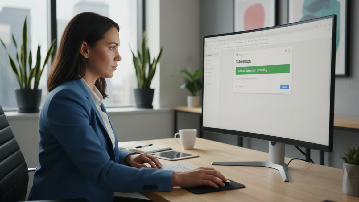 Professional submitting rental website sitemap in Google Search Console