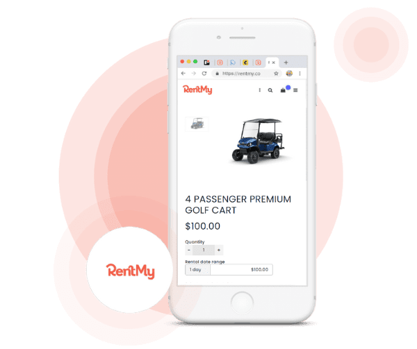 Golf Cart Rental by RentMy in Iphone