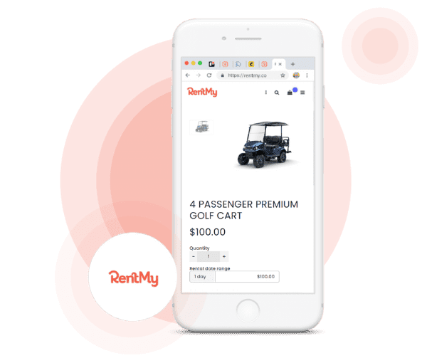 Golf Cart Rental by RentMy in Iphone